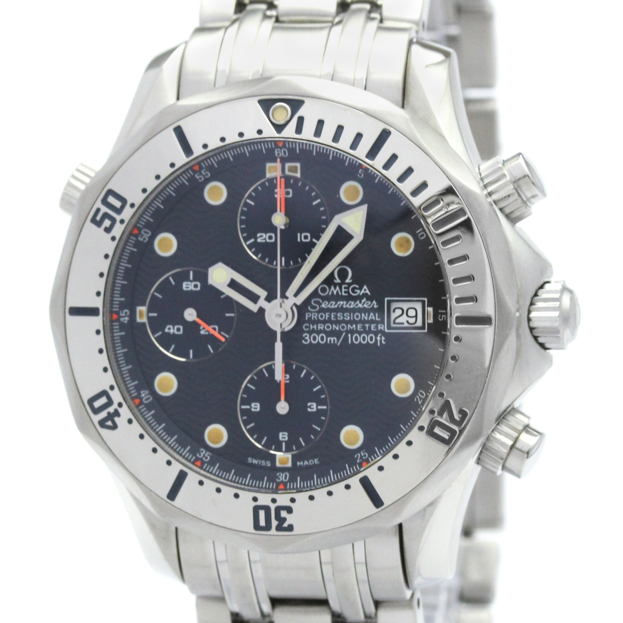 Omega Seamaster Diver 300m Chronometer Chronograph Automatic Stainless Steel 42